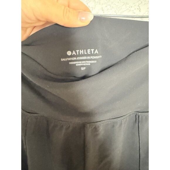 Athleta Salutation Jogger In Powervita Black Women's Size SP Soft F1 - Picture 6 of 9